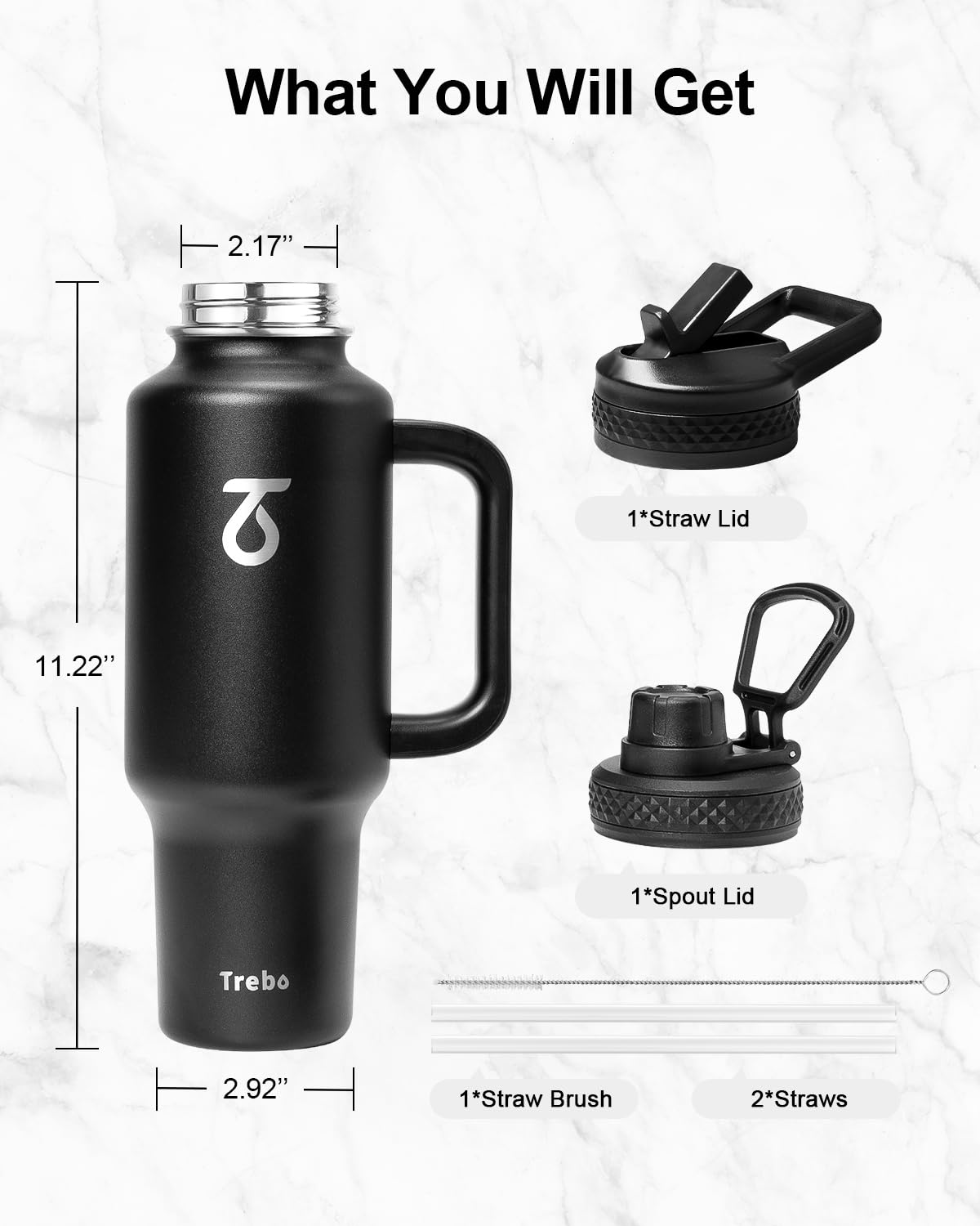 40oz Insulated Tumbler with Handle