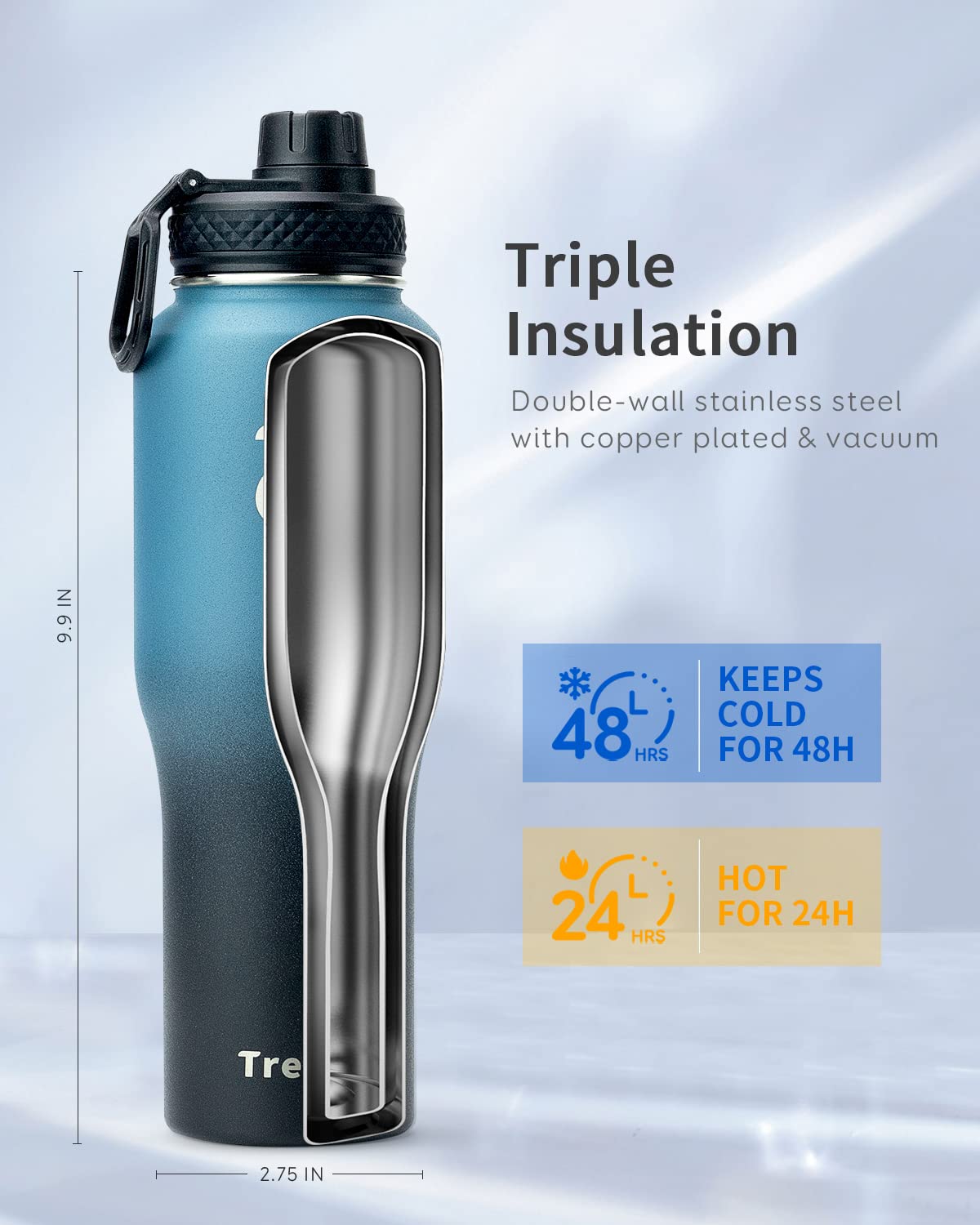 32oz Insulated Tumbler with Paracord