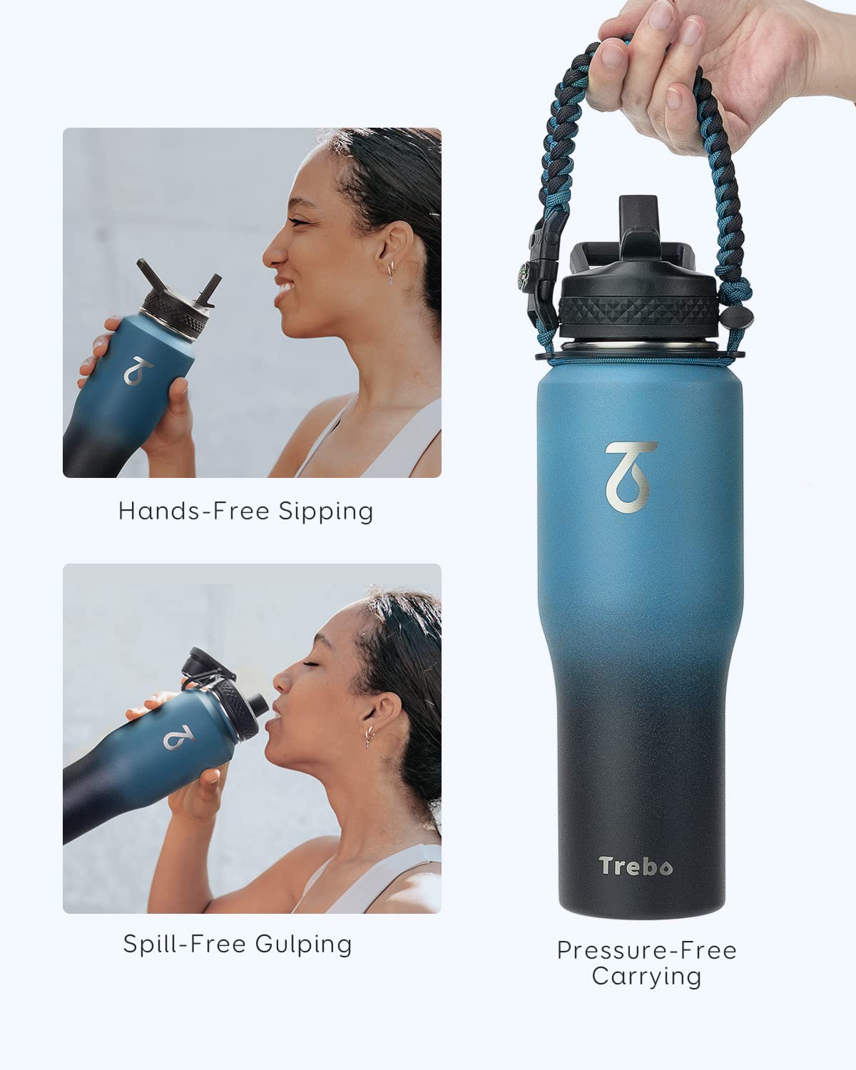 32oz Insulated Tumbler with Paracord
