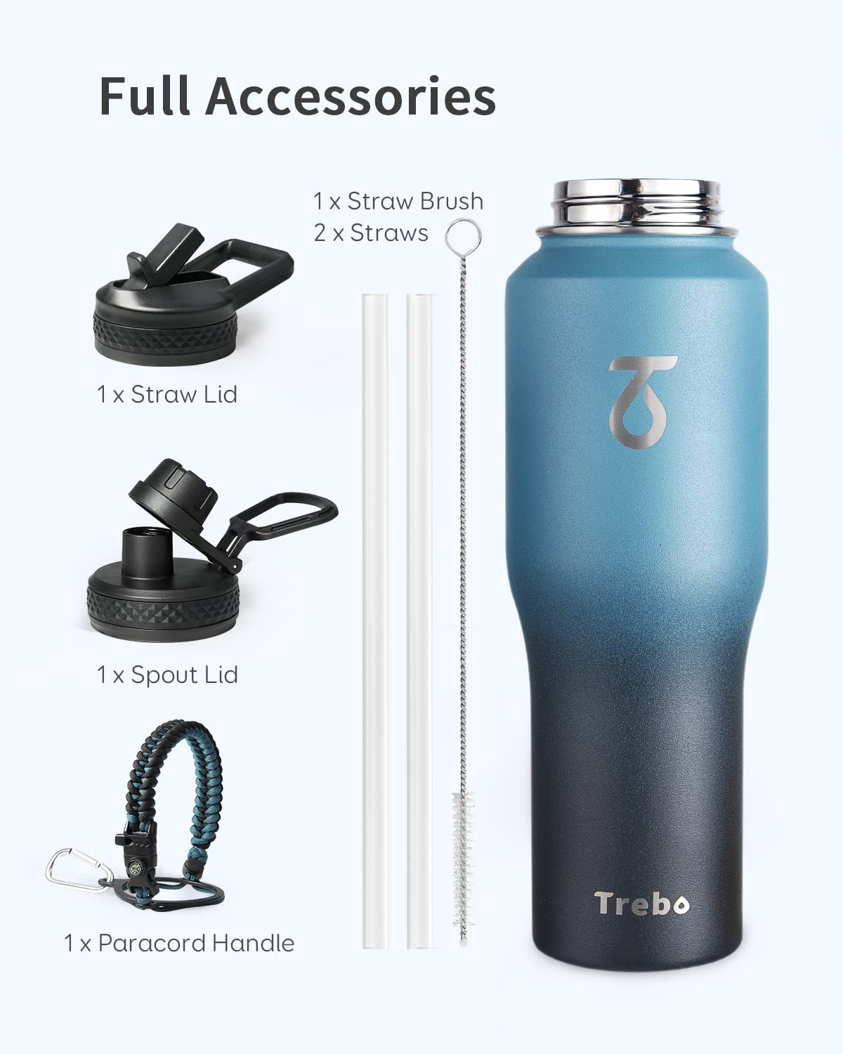 32oz Insulated Tumbler with Paracord